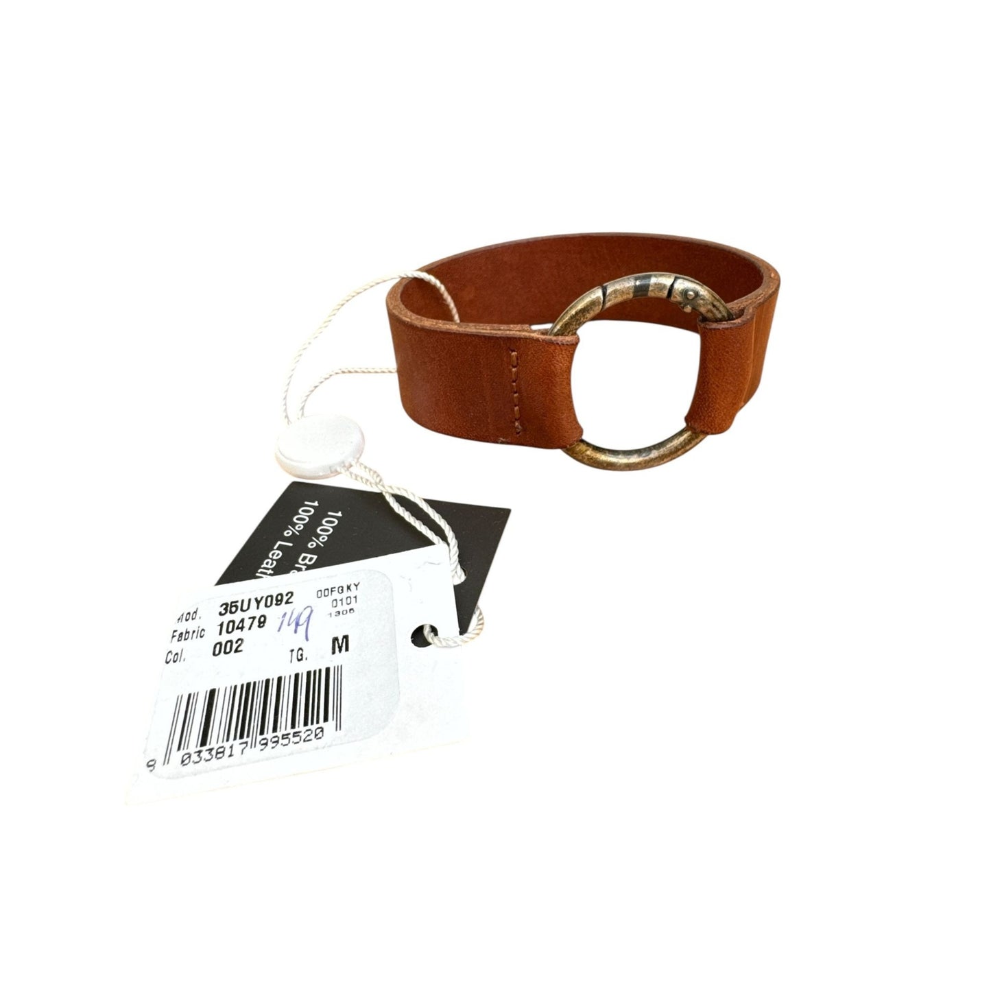Brown Leather Bracelet Size M