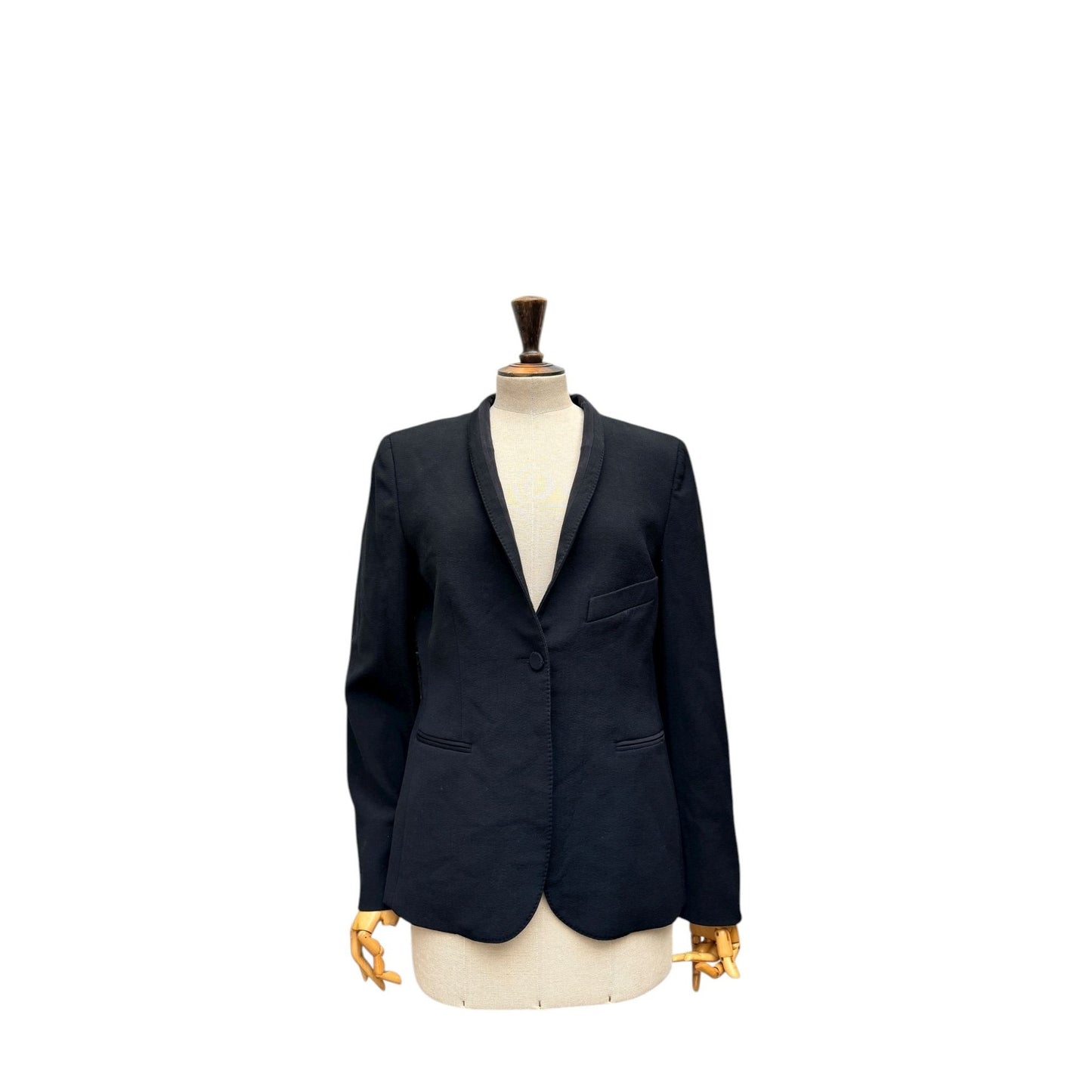 Jean Paul Gaultier Black Silk Blazer Jacket 