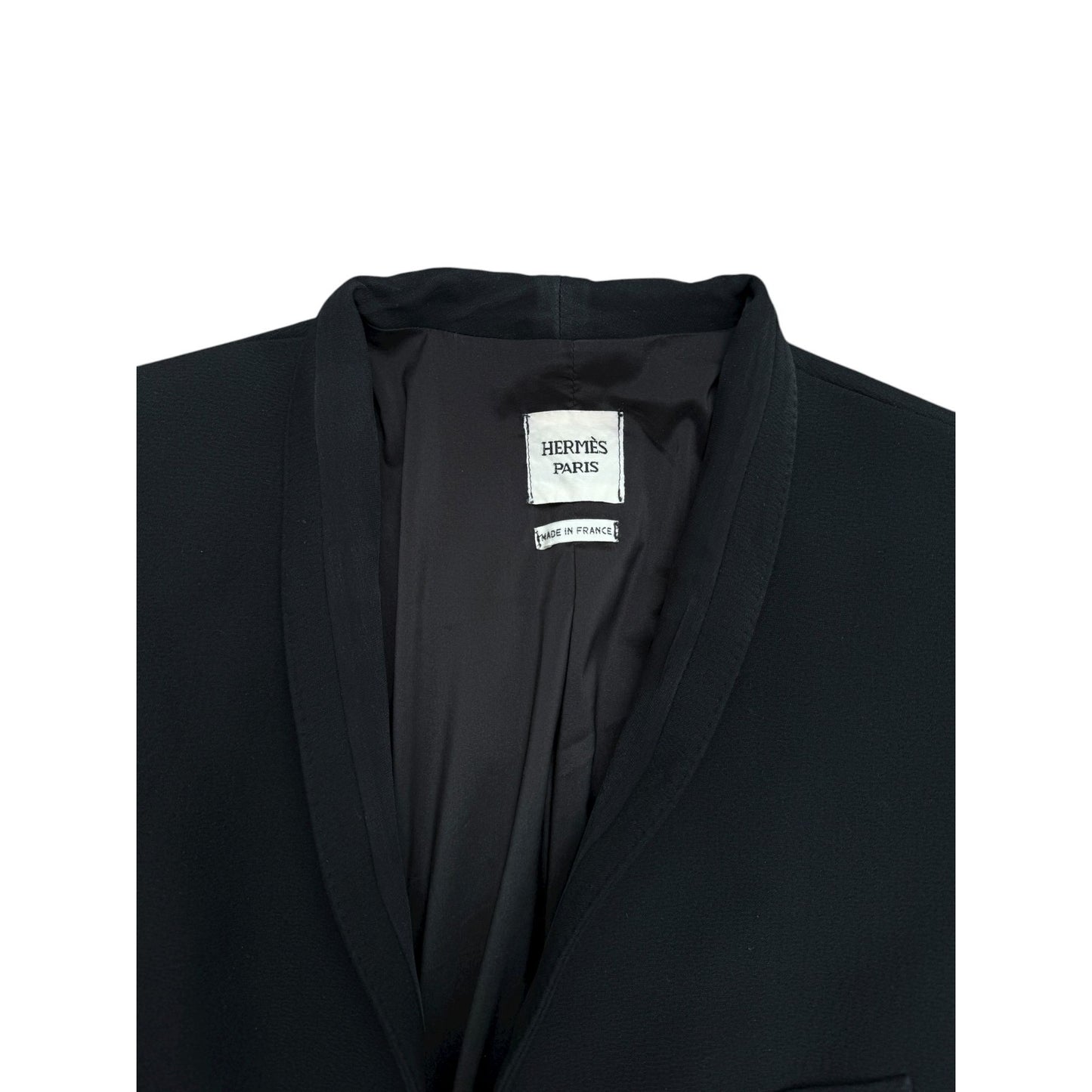 Jean Paul Gaultier Black Silk Blazer Jacket 