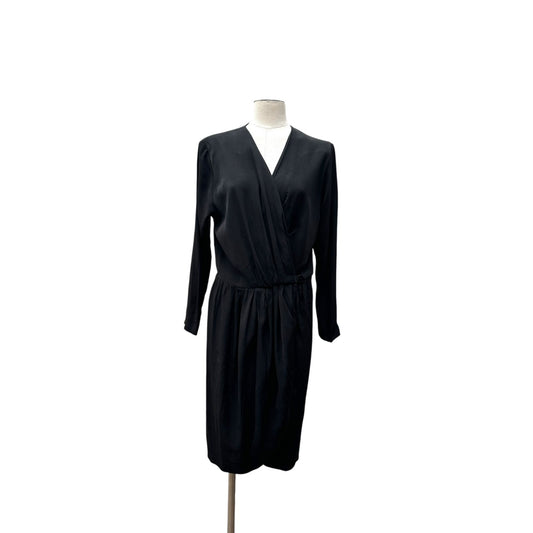 FW 1990 Black Wrap Dress