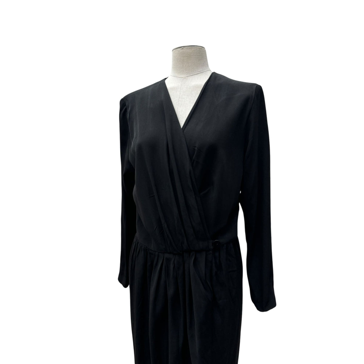 FW 1990 Black Wrap Dress