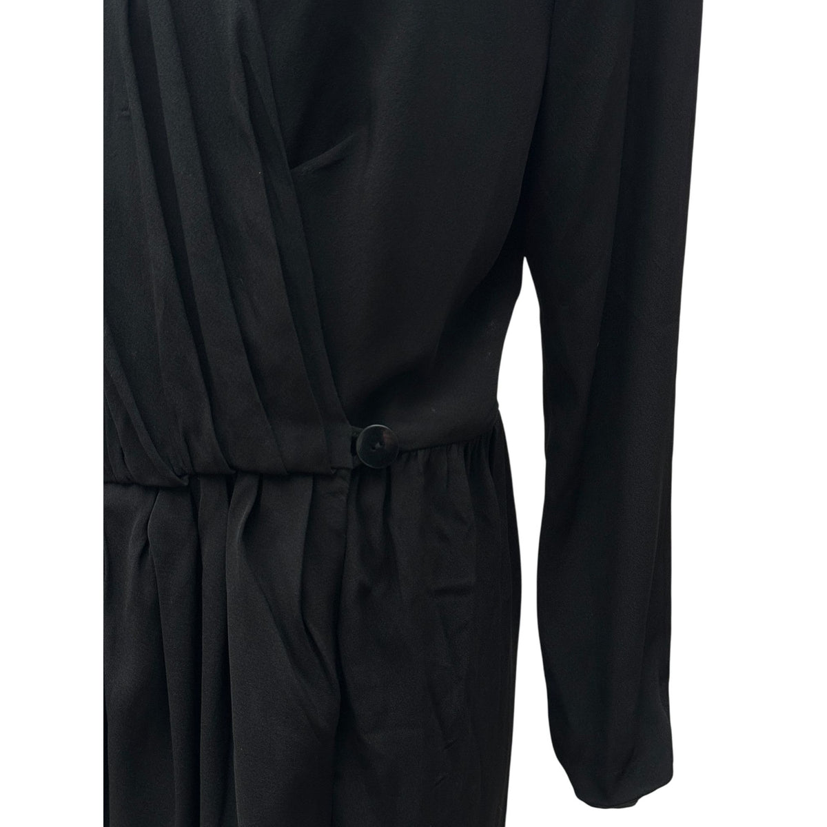 FW 1990 Black Wrap Dress