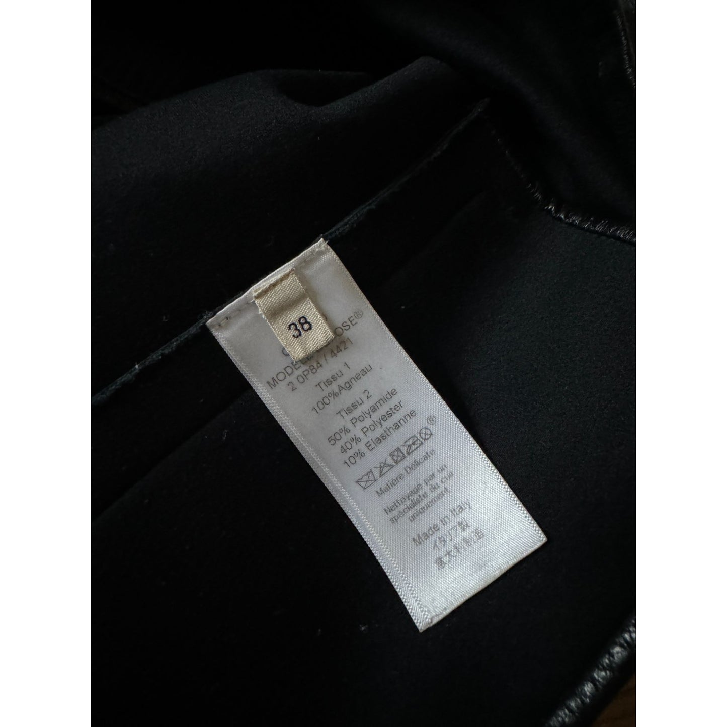 Phoebe Philo Black Lambskin Leather Vest