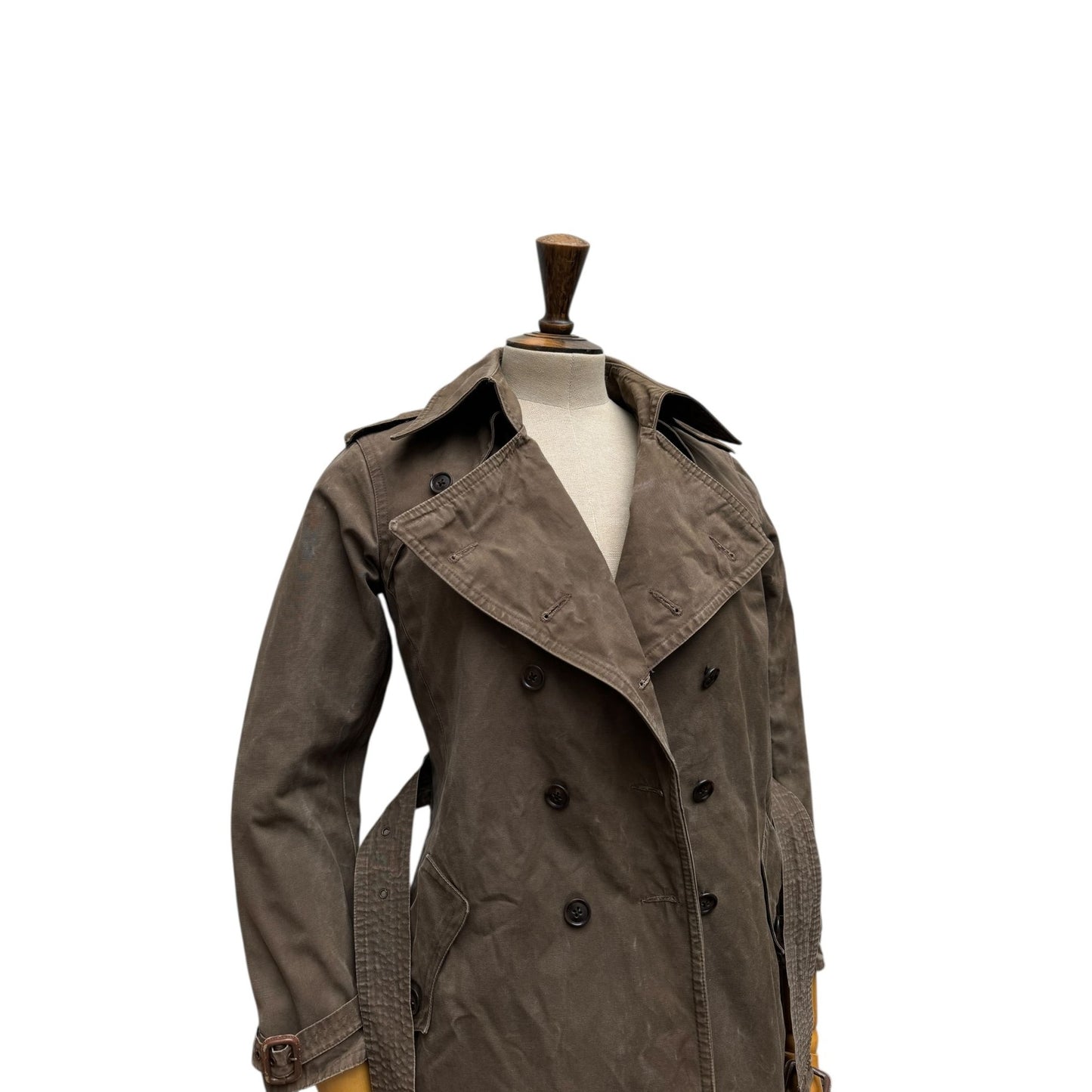 1960s Brown Trench Coat 