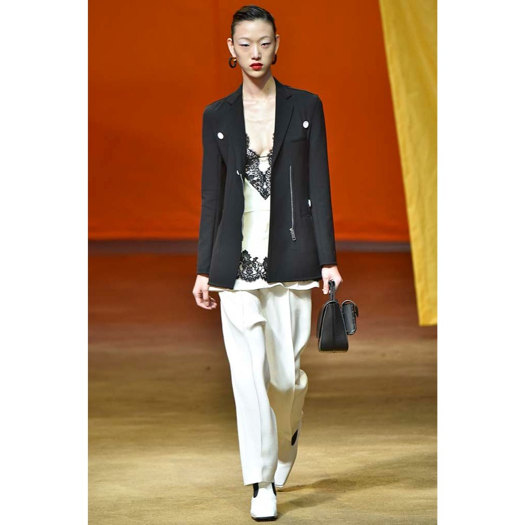 SS 2016 Black Wool Blazer Jacket