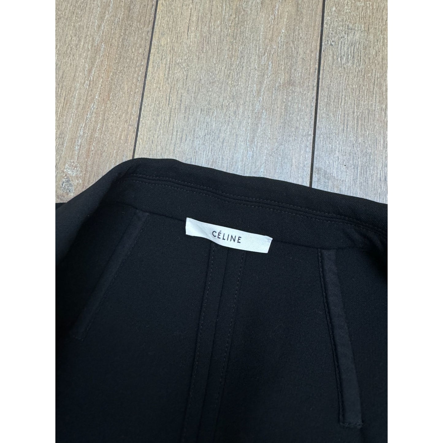 SS 2016 Black Wool Blazer Jacket