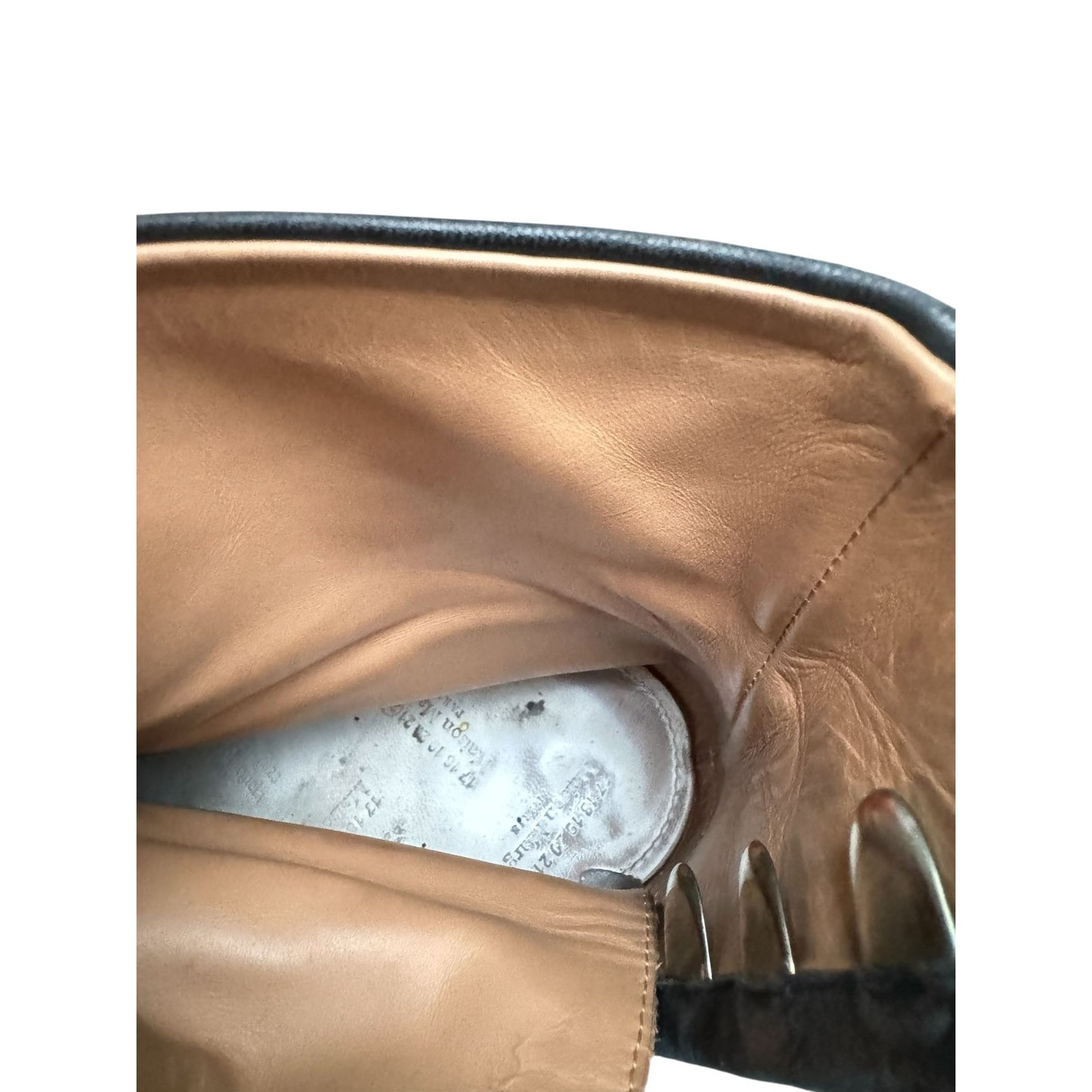 White Black Painted Tabi Boots
