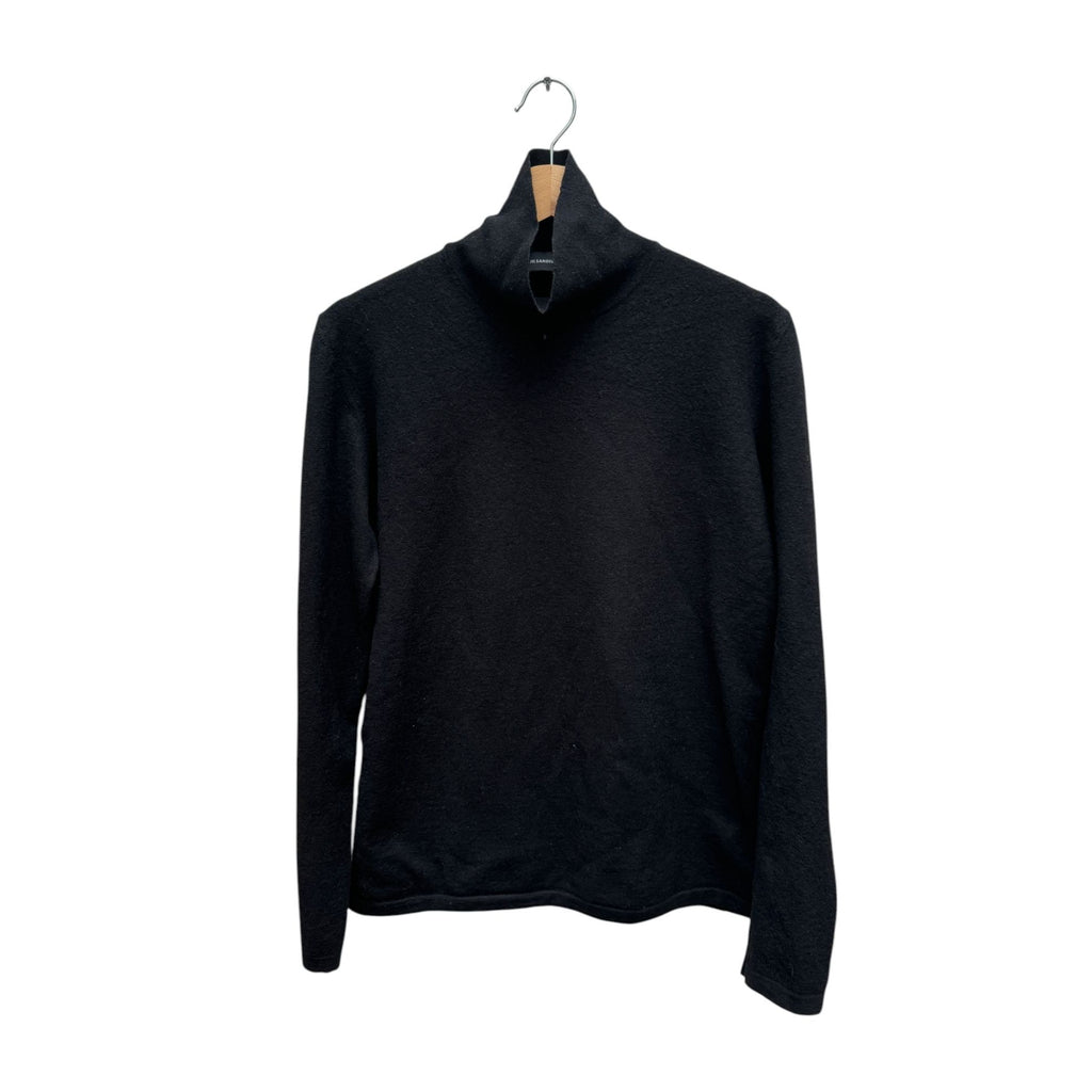 Black Wool Rollneck