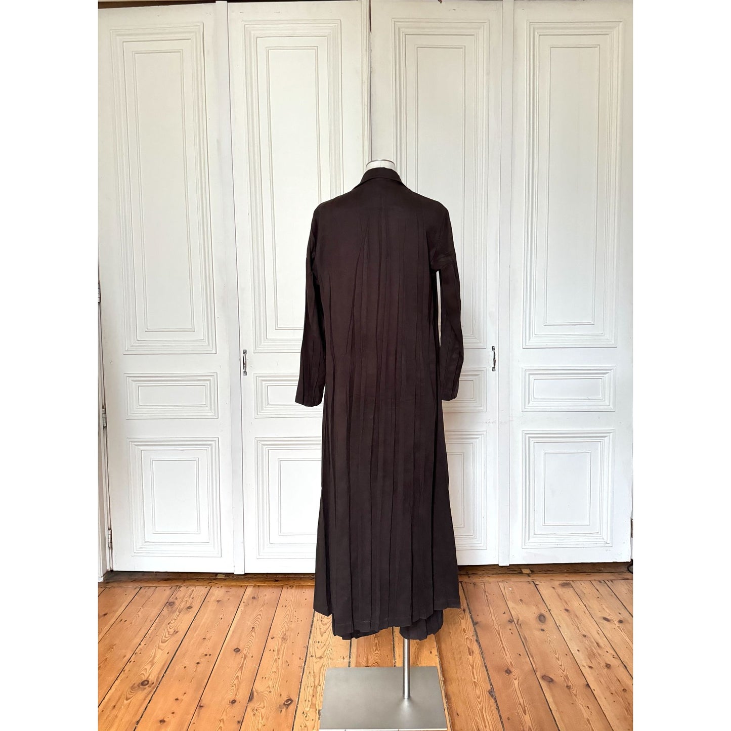 1990s Brown Moleskin Pants Suit