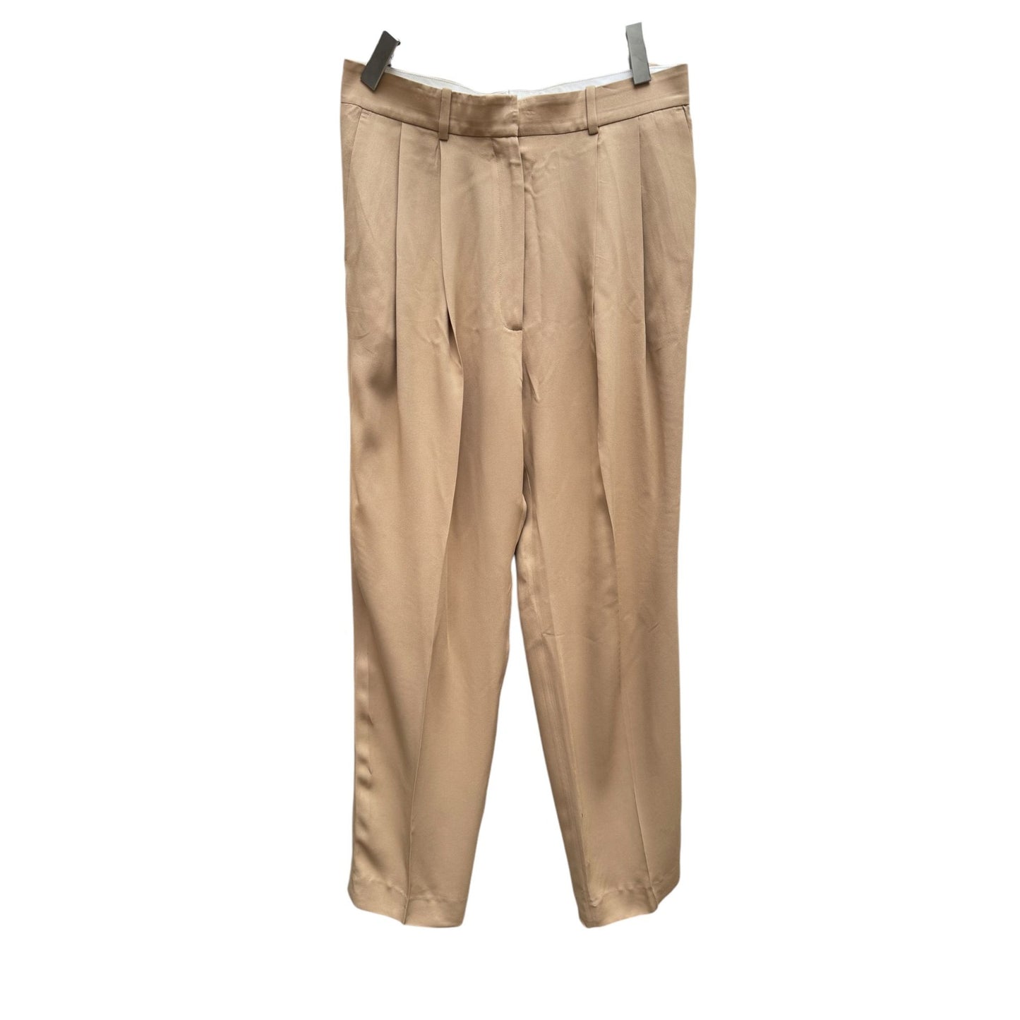Phoebe Philo Beige Silk Wide Pants  Size 40 fits US 30