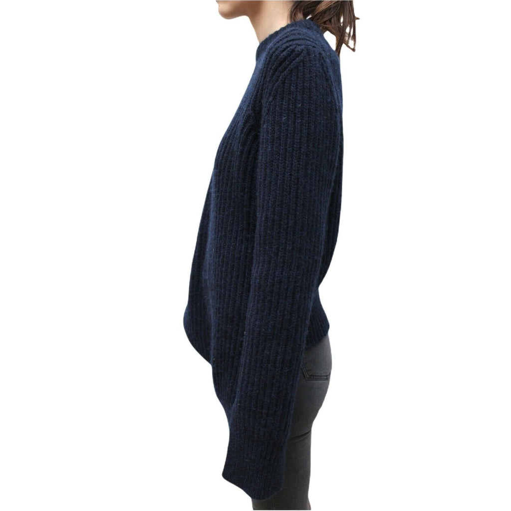 Phoebe Philo Navy Cashmere Twisted Sweater