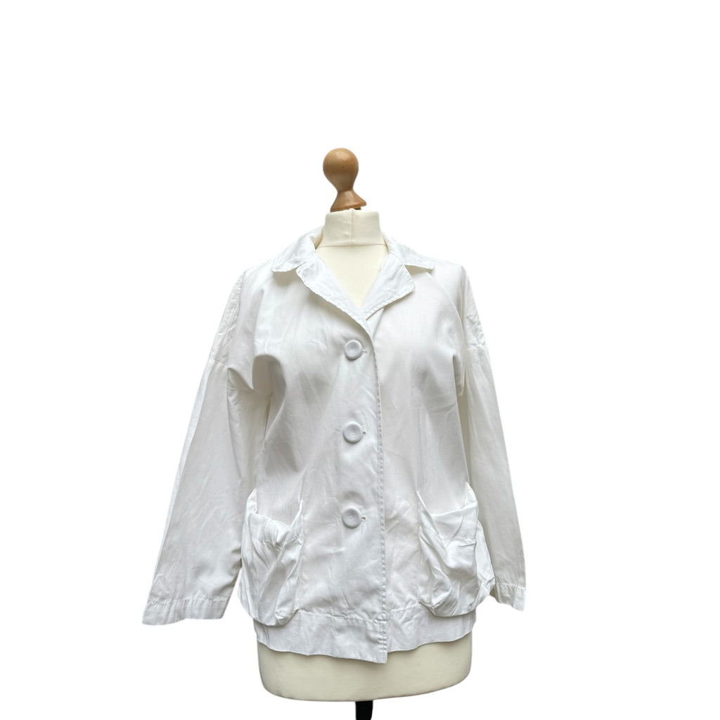 White Cotton blazer jacket