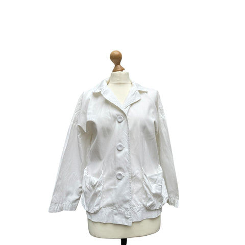 White Cotton blazer jacket