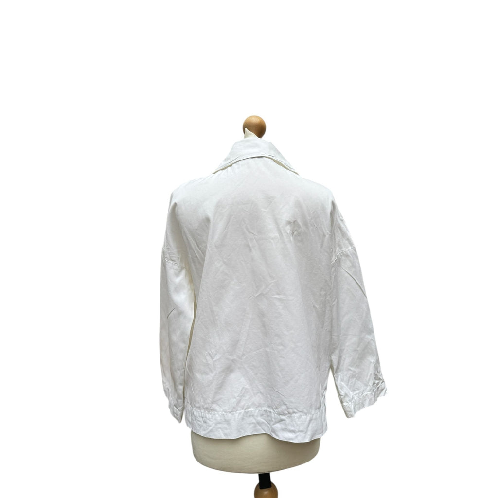 White Cotton blazer jacket