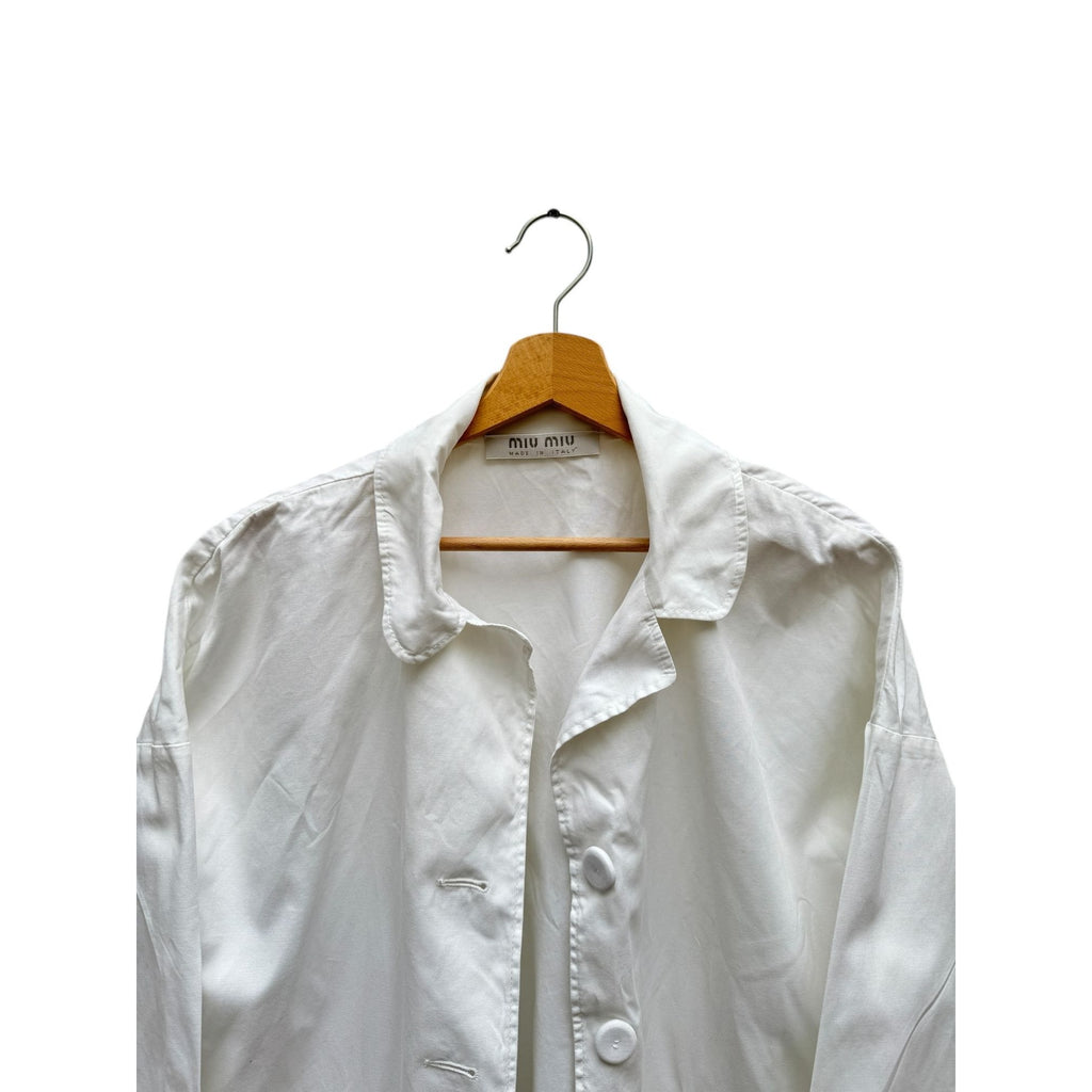 White Cotton blazer jacket
