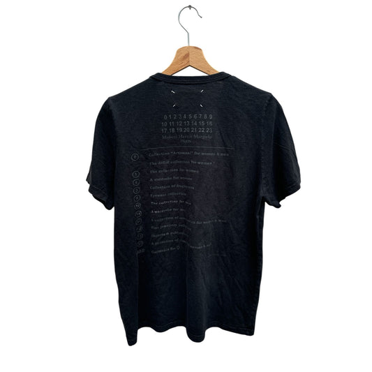 Black Numbers Lines T-shirt