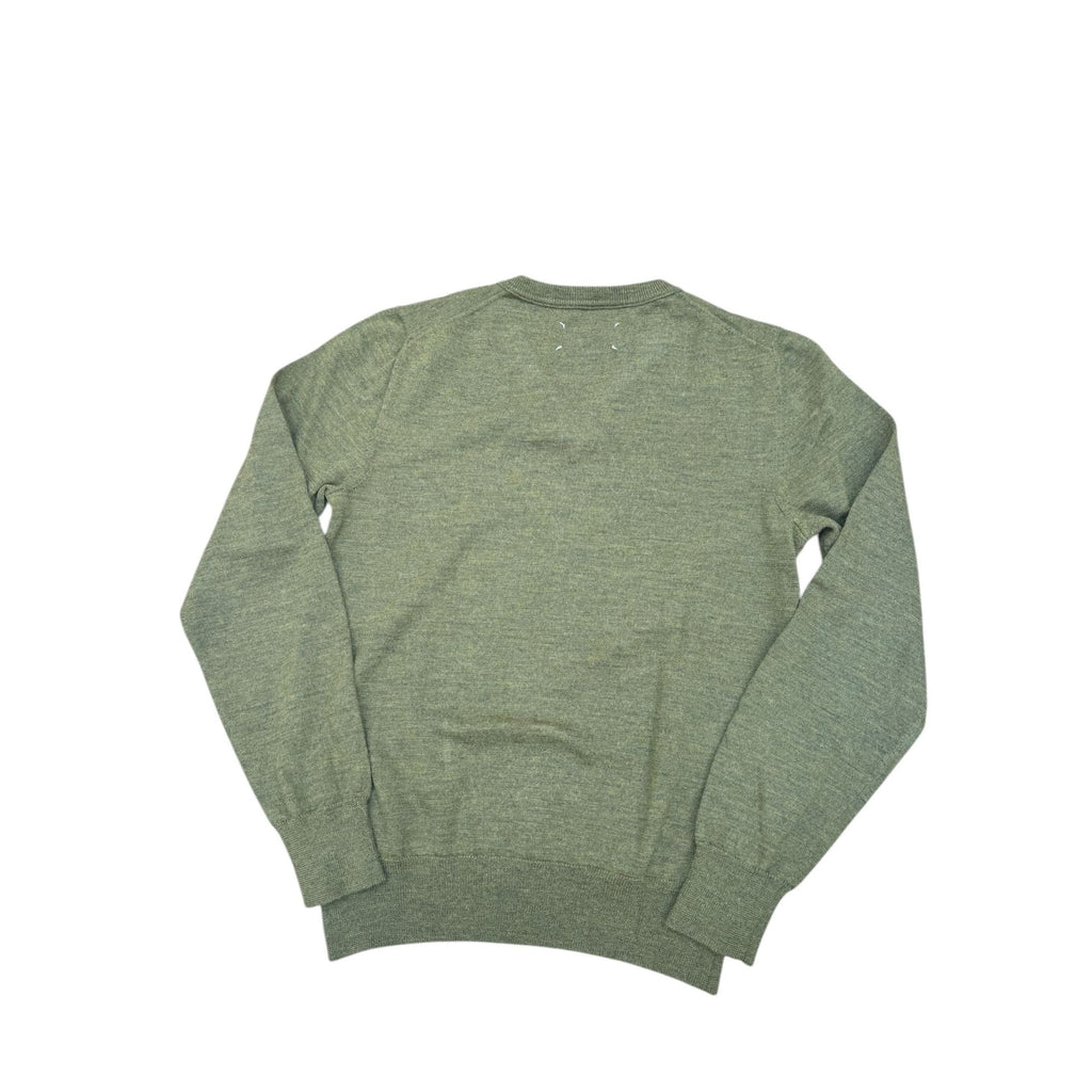 FW 2006 Kaki Wool V Neck Sweater