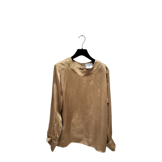 Gold Silk Long-Sleeve Top