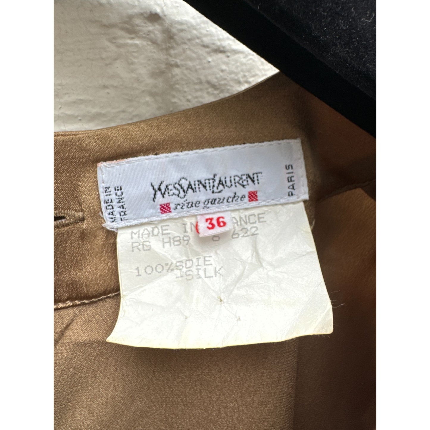 Gold Silk Long-Sleeve Top