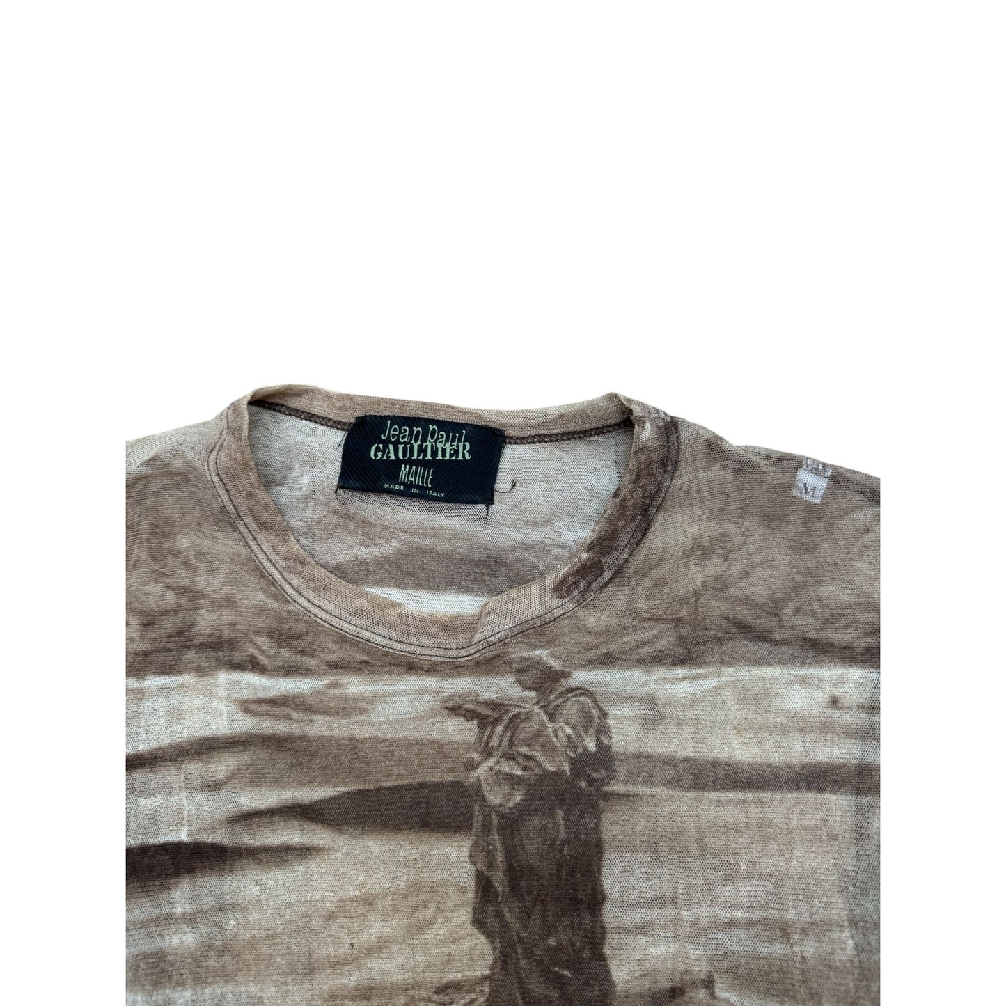 Vintage Bedouin Print Mesh Longsleeve