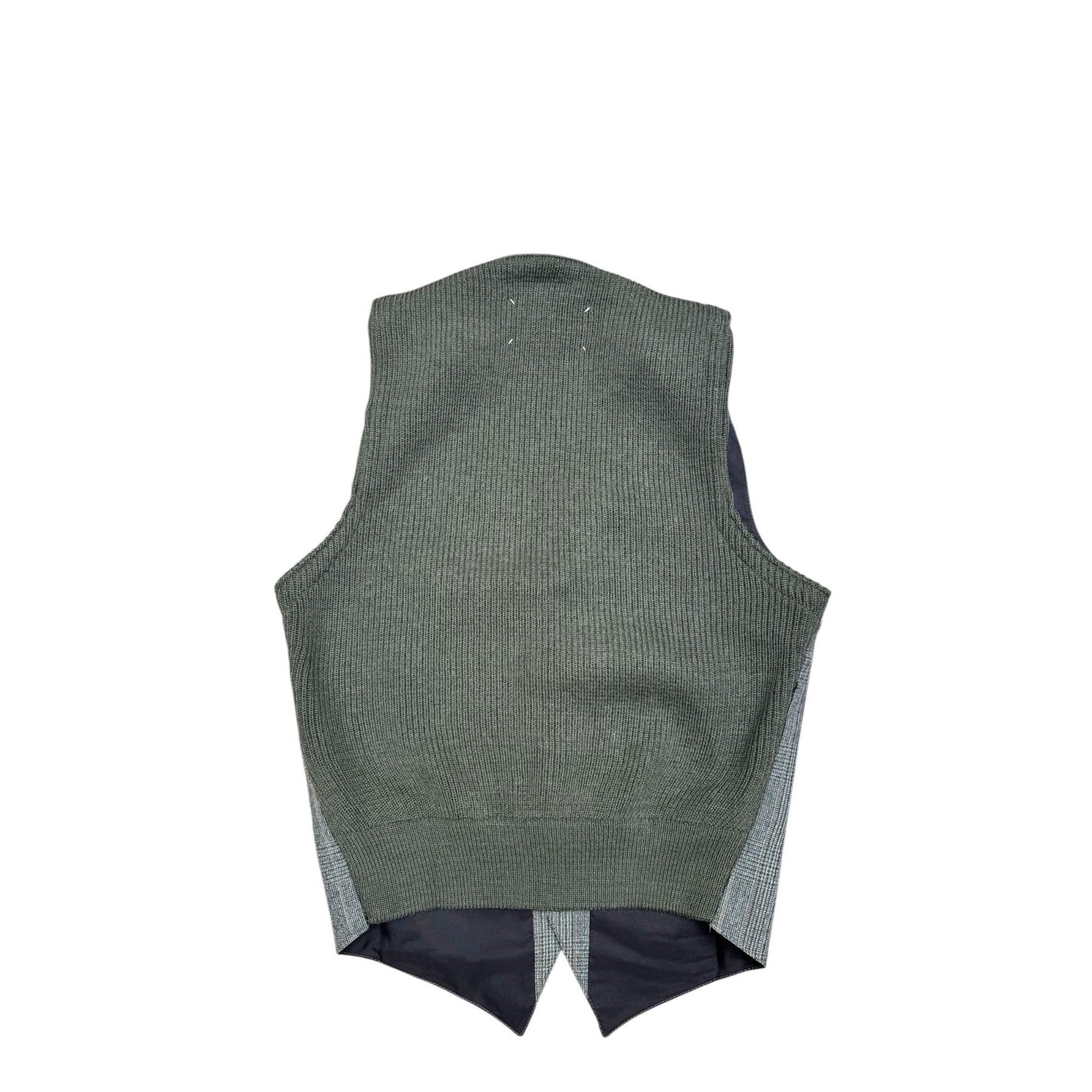 Early 2000s  Artisanal Grey Wool Vest