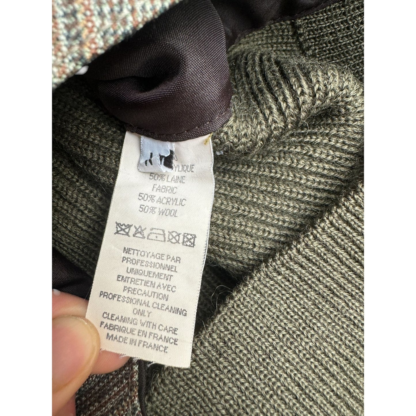 Early 2000s  Artisanal Grey Wool Vest