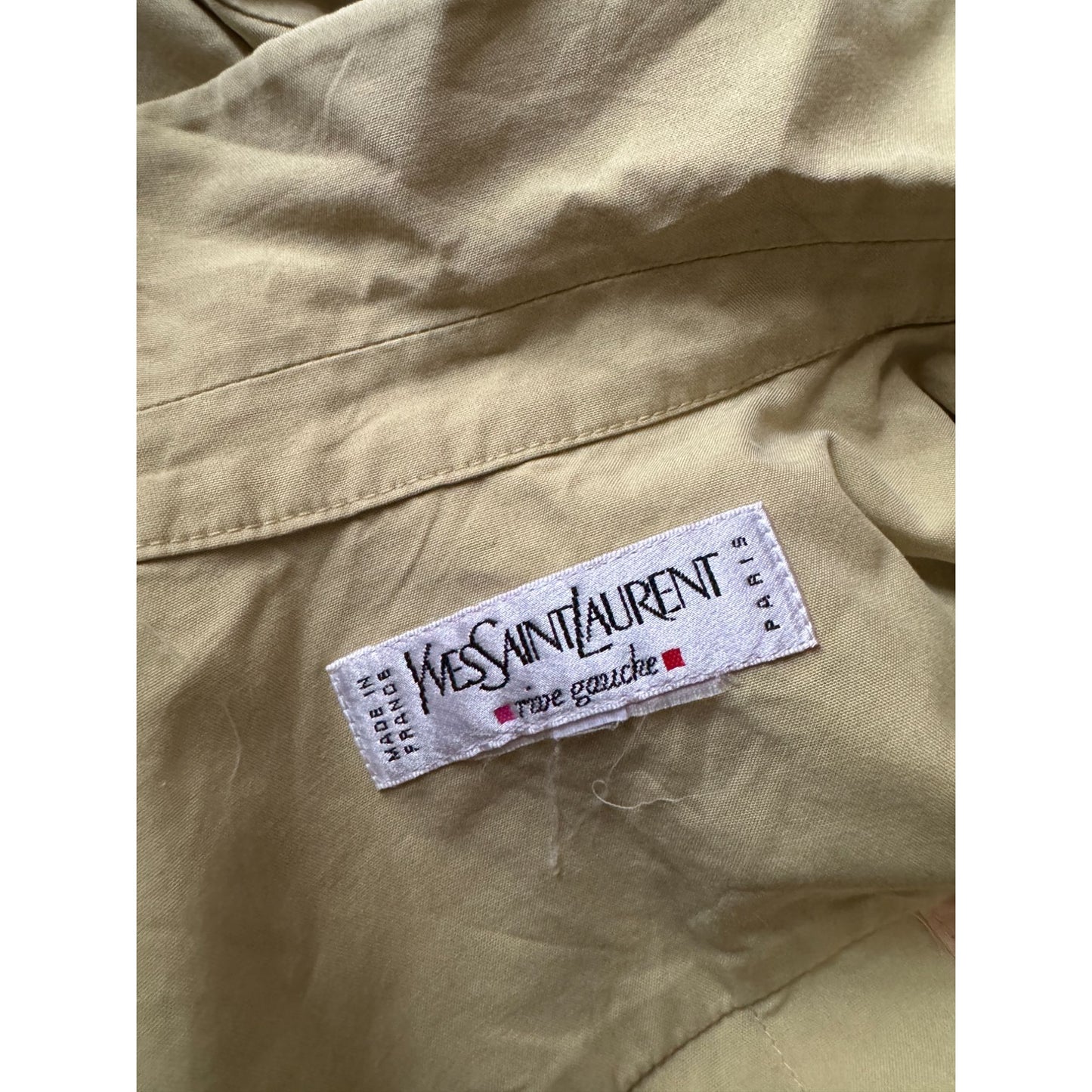 1980s Beige Cotton Belted Dress