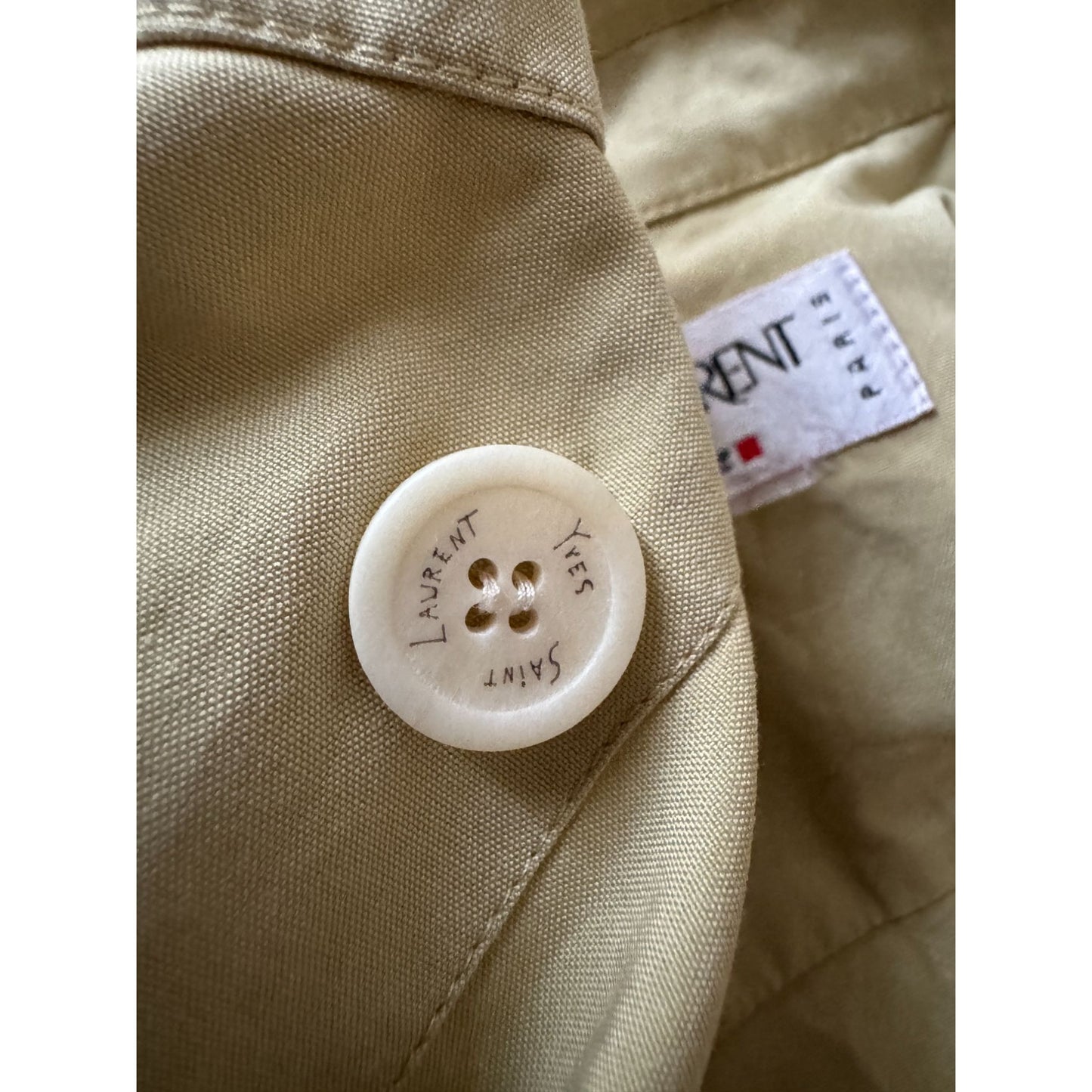 1980s Beige Cotton Belted Dress