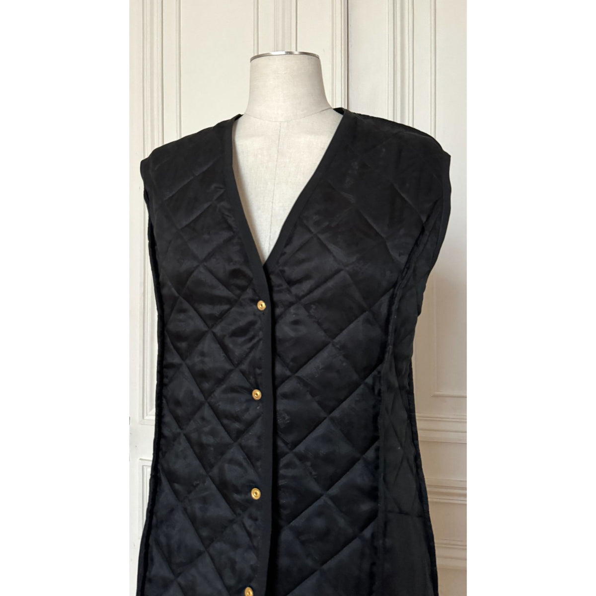 Reversible Printed Silk Quilted Vest