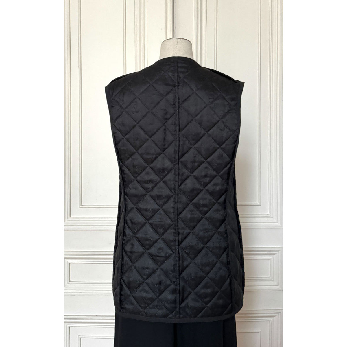 Reversible Printed Silk Quilted Vest