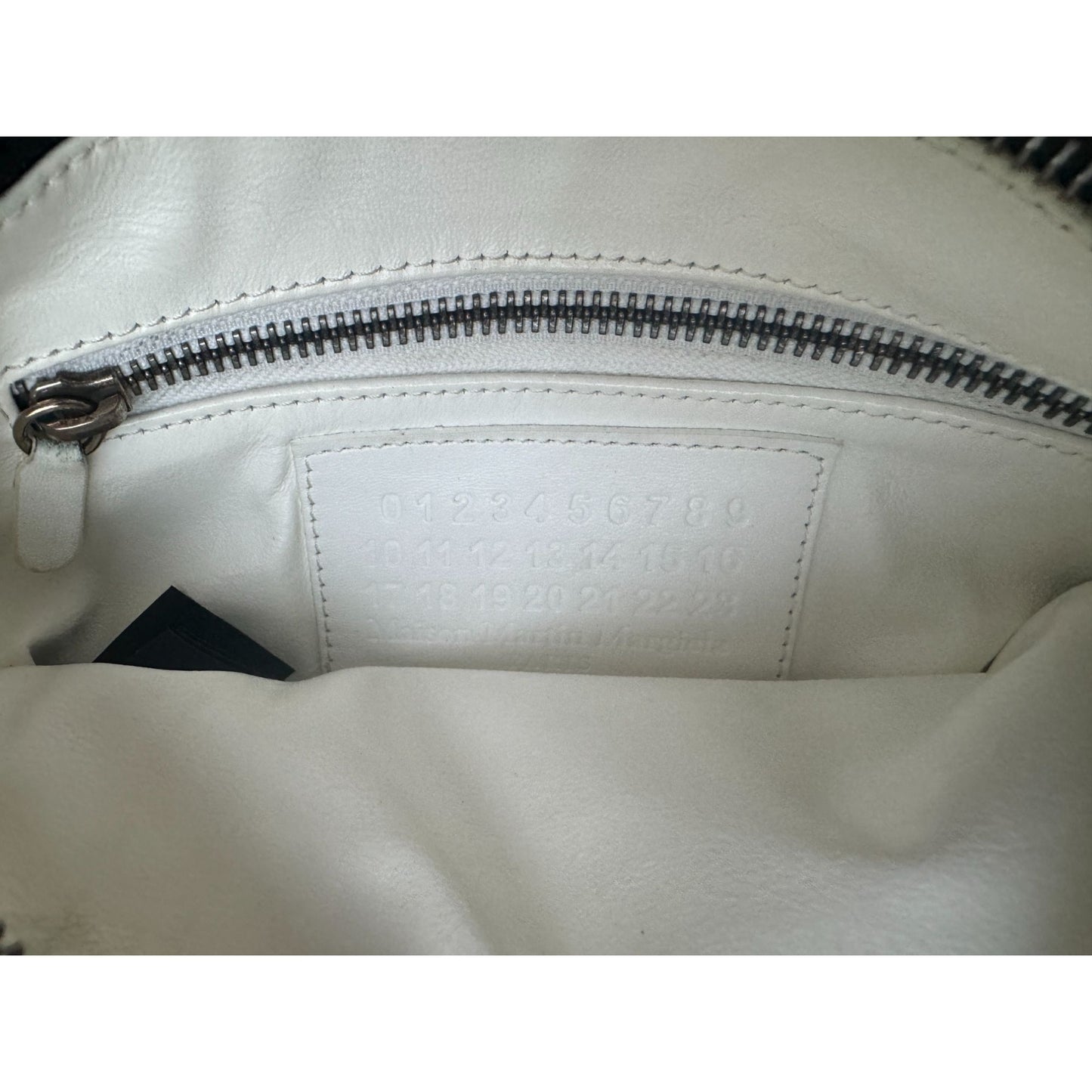 Black Leather Upside Down Handbag