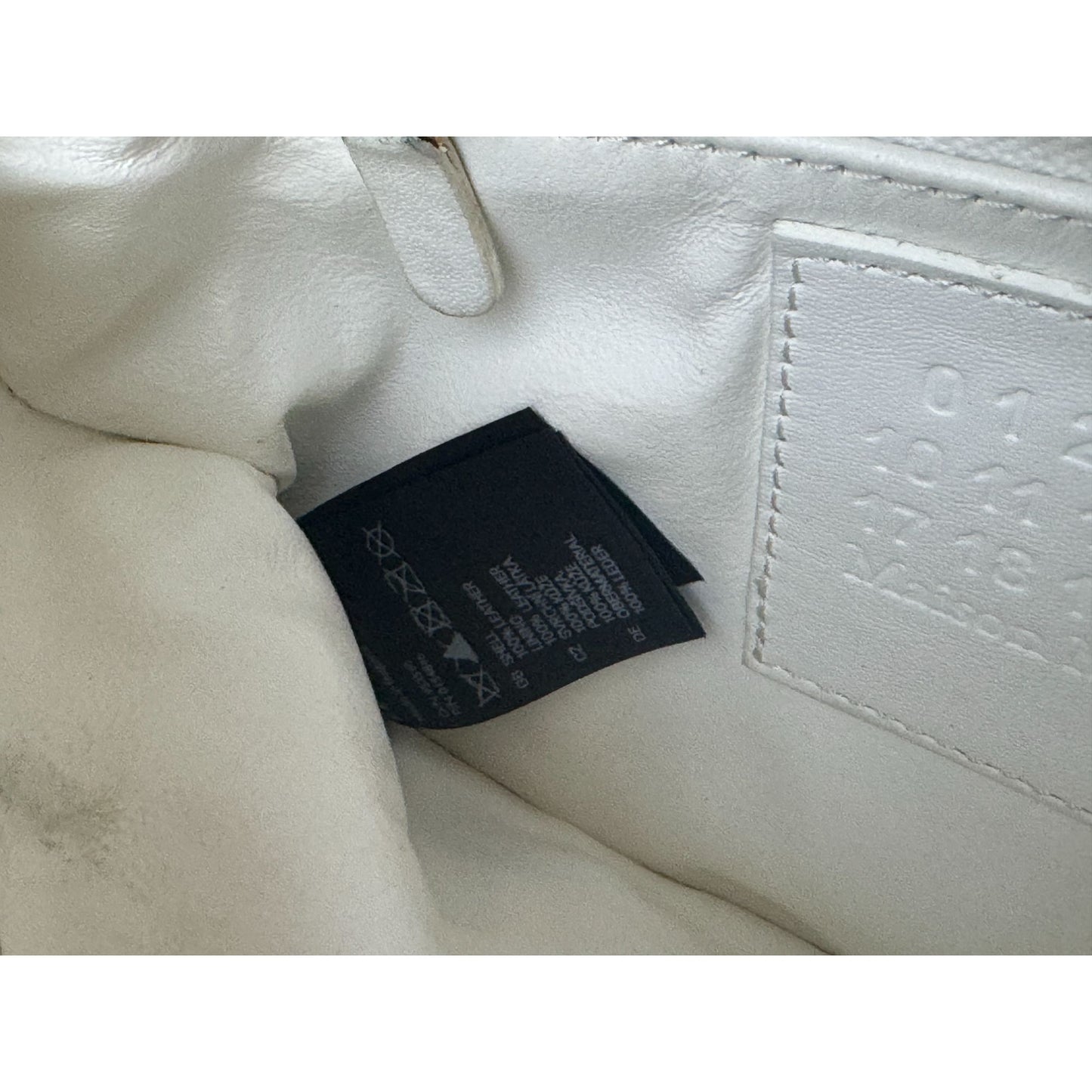 Black Leather Upside Down Handbag