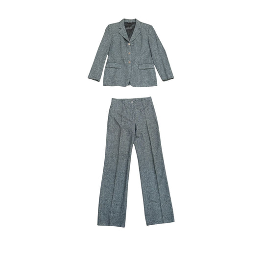 Vintage Grey Wool Pants Suit 