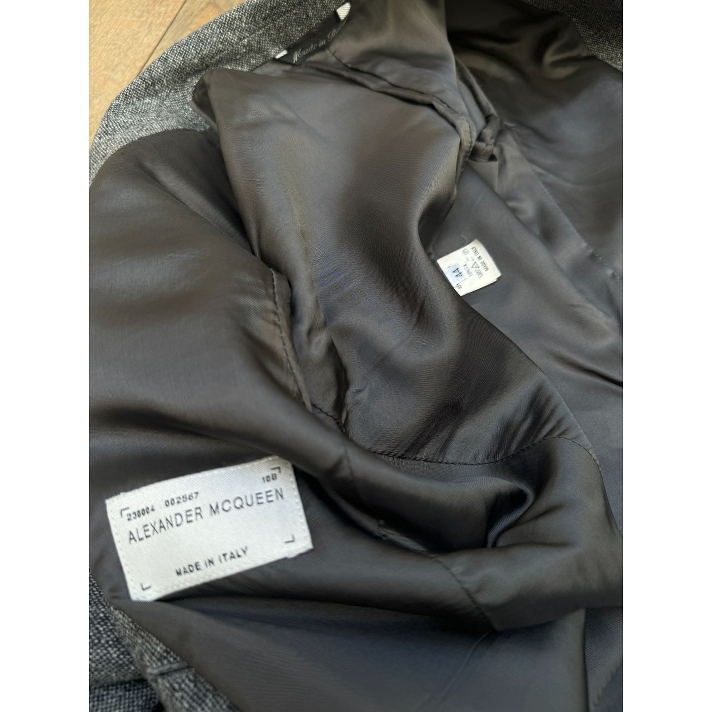 Vintage Grey Wool Pants Suit 