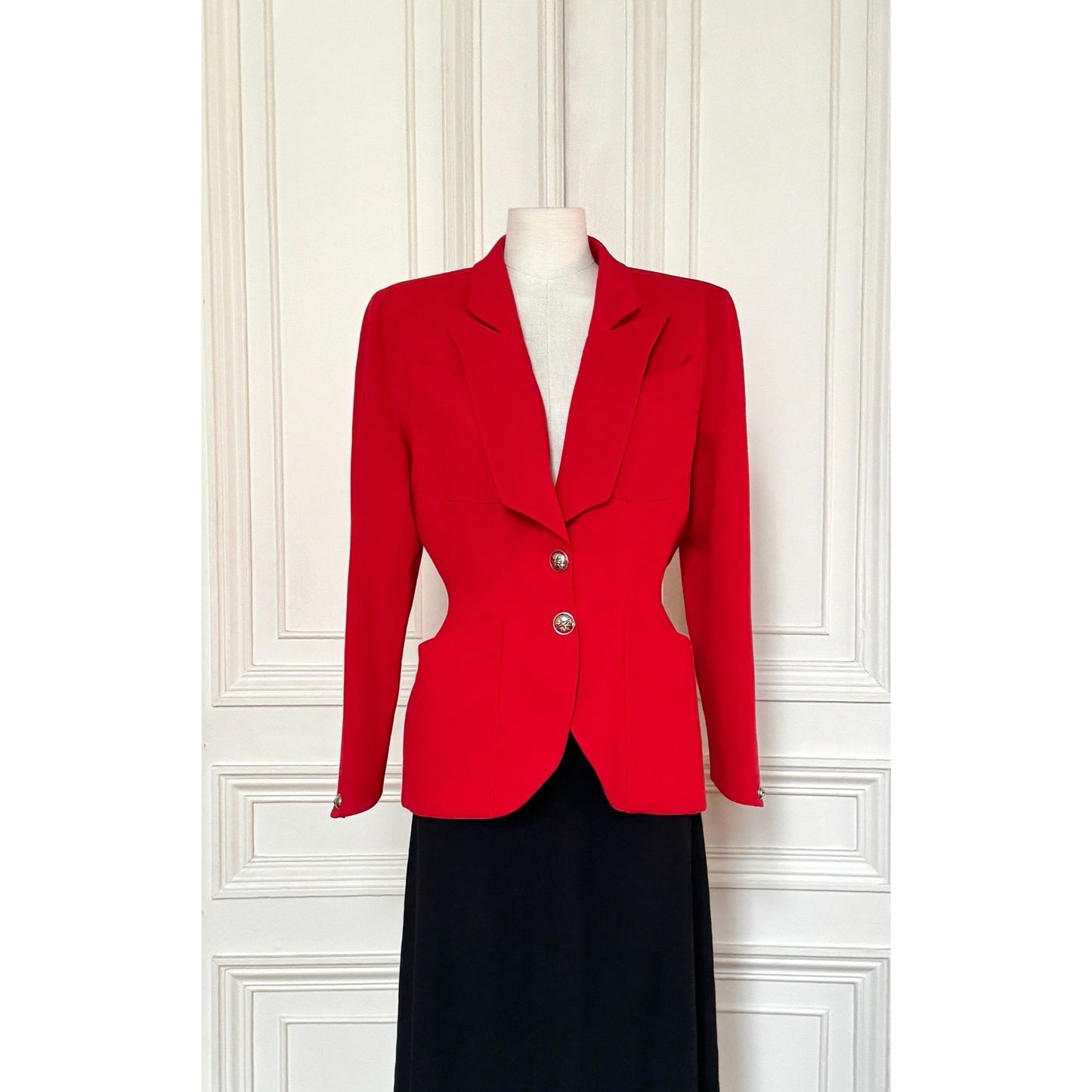FW 1998 Red Wool Blazer Jacket 