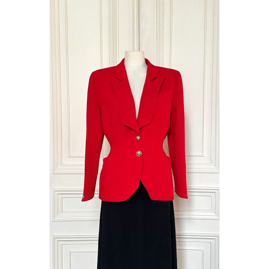 FW 1998 Red Wool Blazer Jacket 
