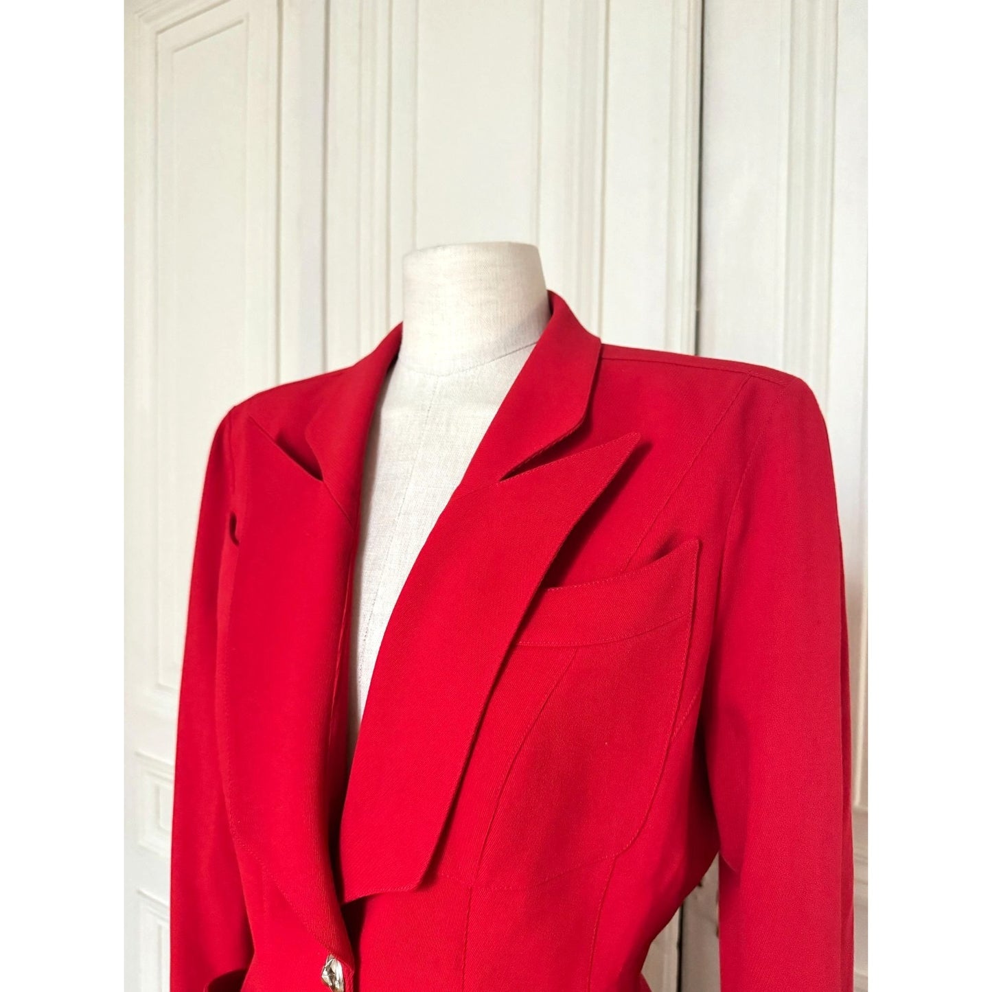FW 1998 Red Wool Blazer Jacket 