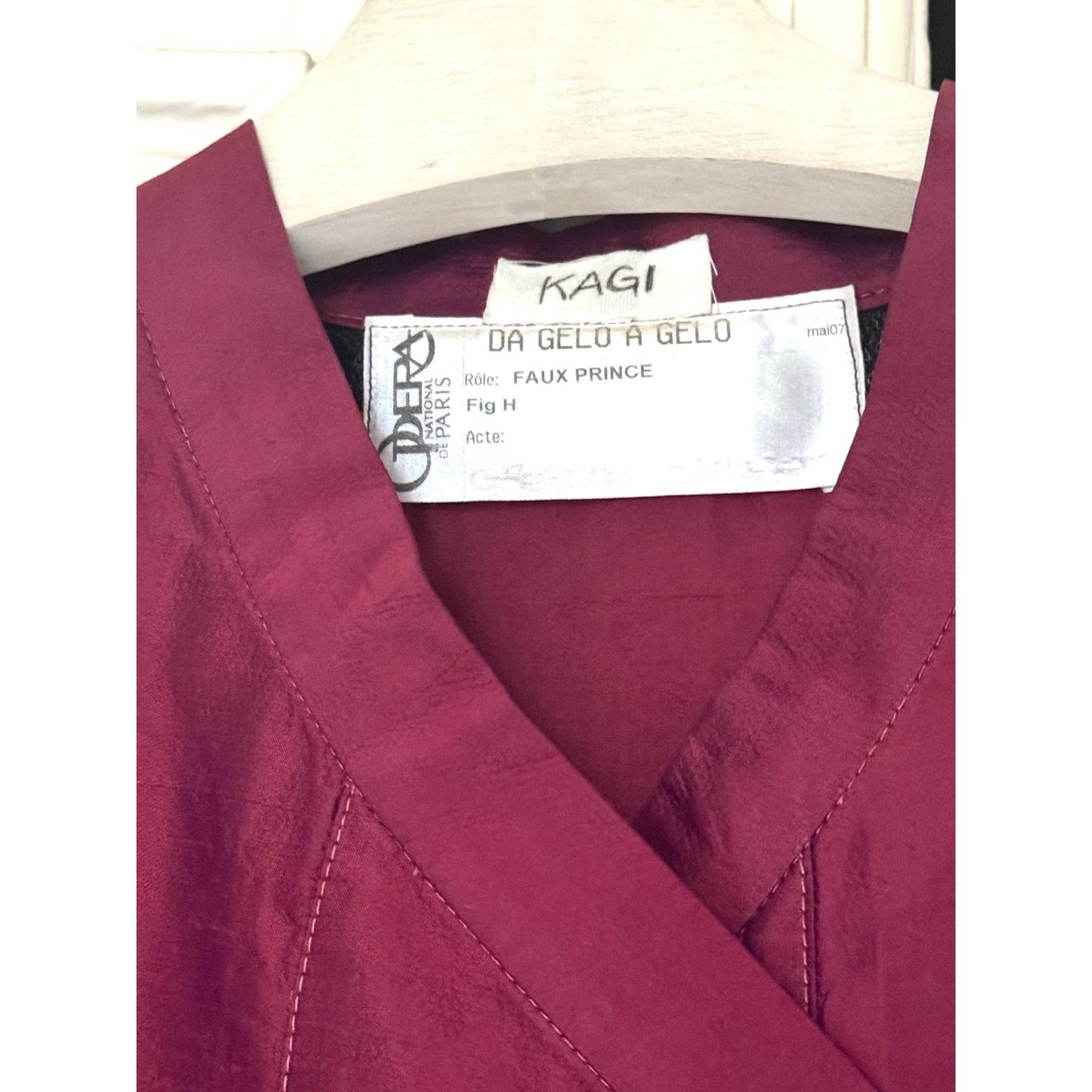 Opera de Paris Da gelo a gelo Silk Kimono Blouse