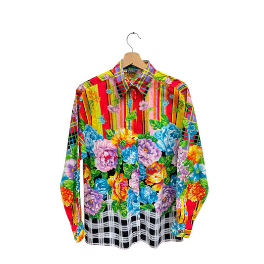 1993 Iconic Floral & Graphic Motif Shirt 