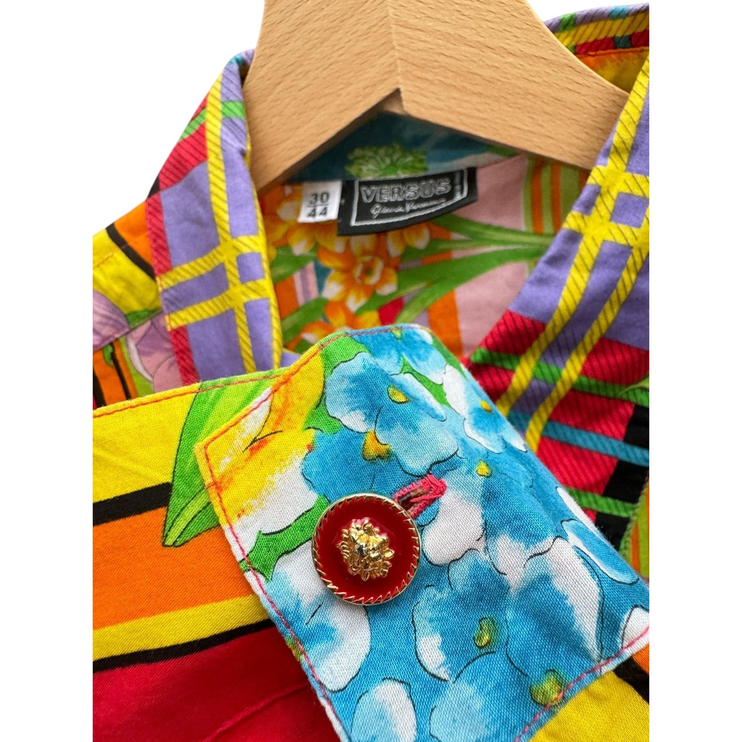 1993 Iconic Floral & Graphic Motif Shirt 