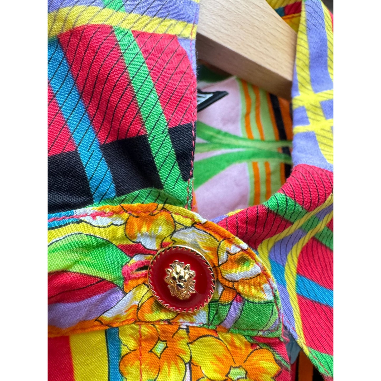 1993 Iconic Floral & Graphic Motif Shirt 