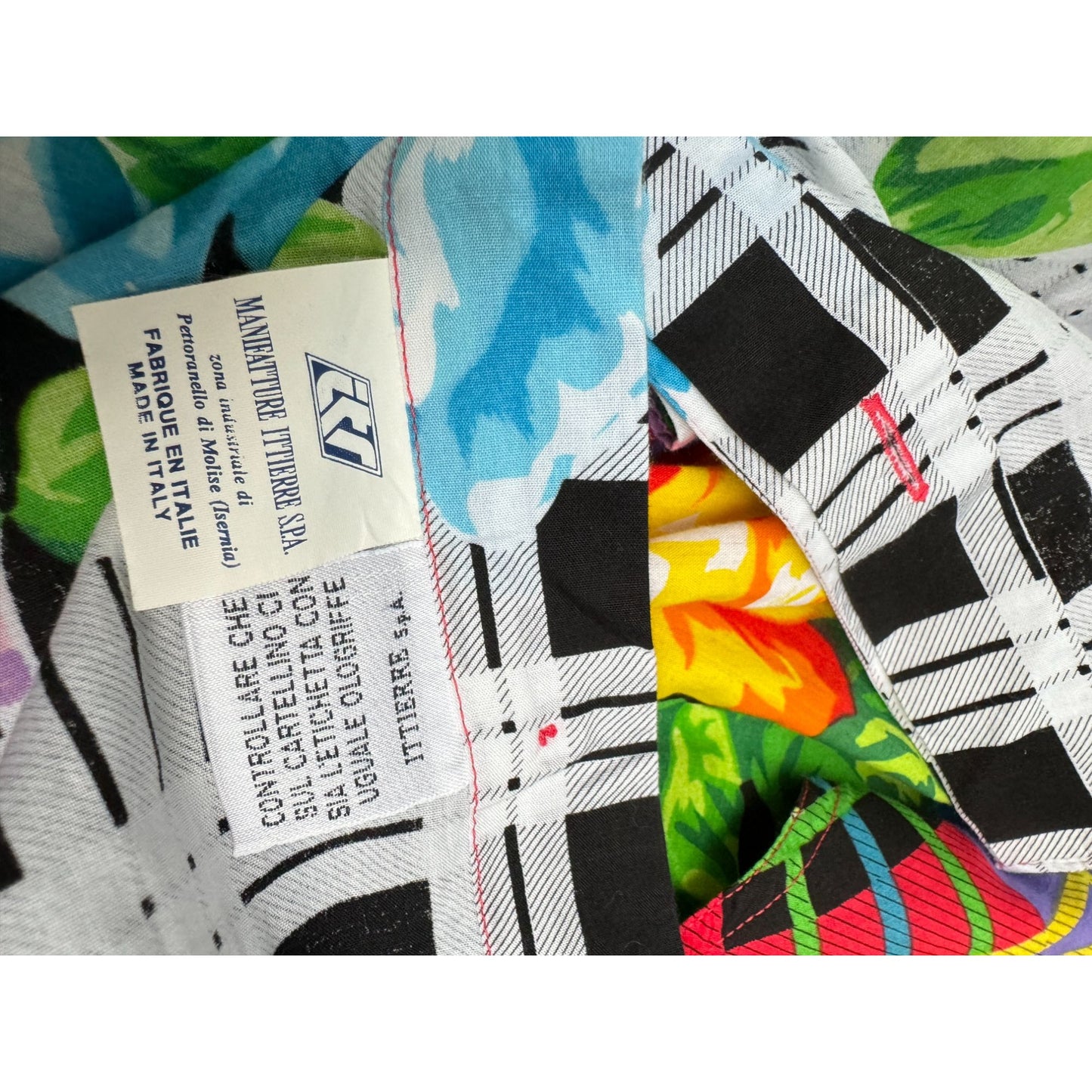 1993 Iconic Floral & Graphic Motif Shirt 