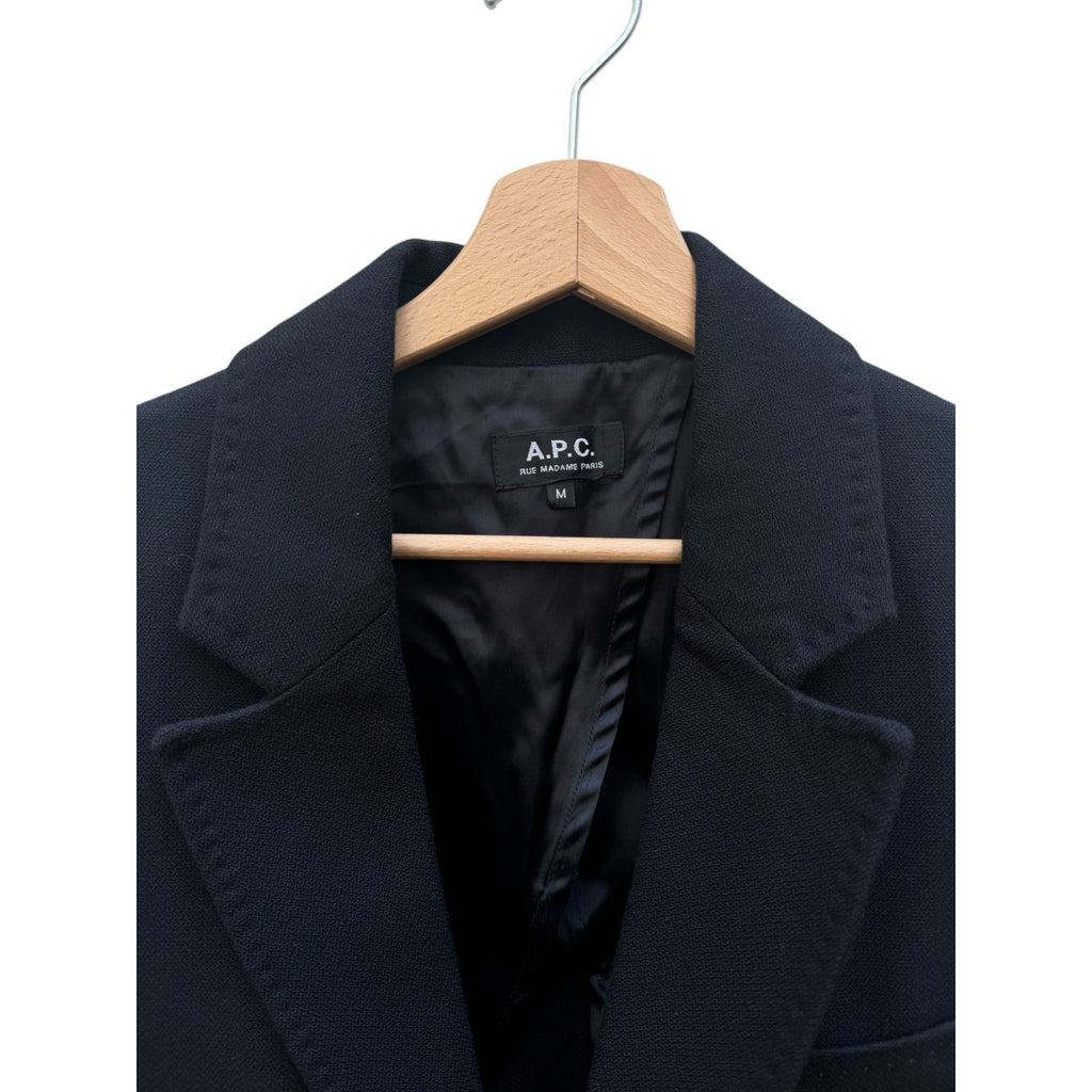 Navy Wool Mackintosh Coat