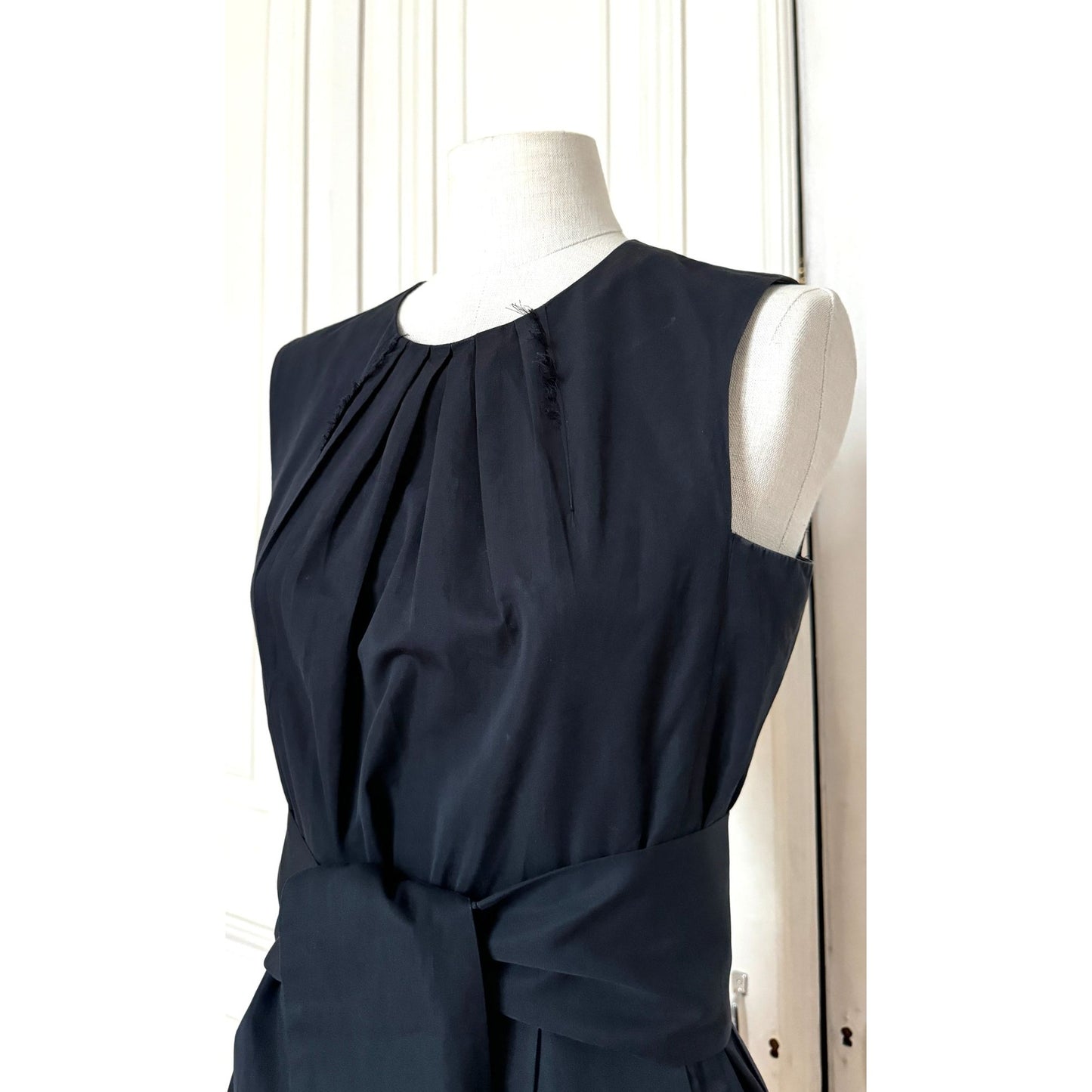 Stefano Pilati 2008 Black Cotton Dress