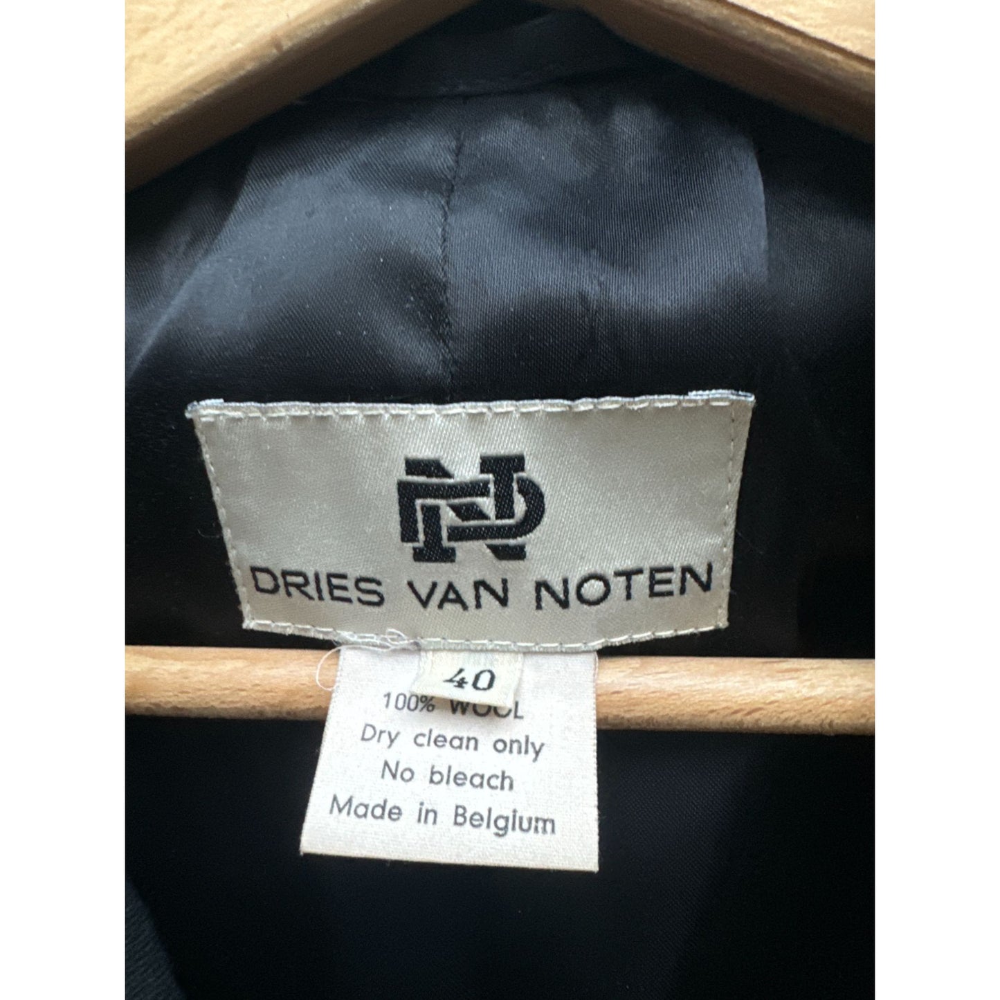 Vintage Navy Double Breasted Wool Coat