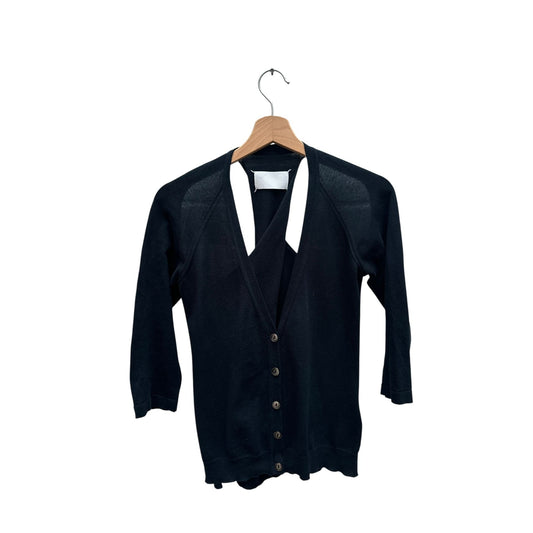 SS 2006 Black Open Back Cardigan