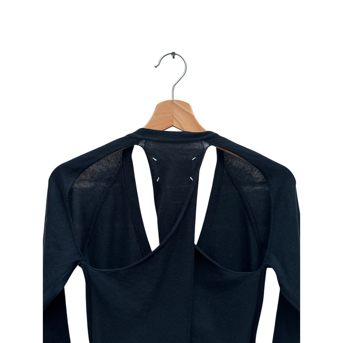 SS 2006 Black Open Back Cardigan