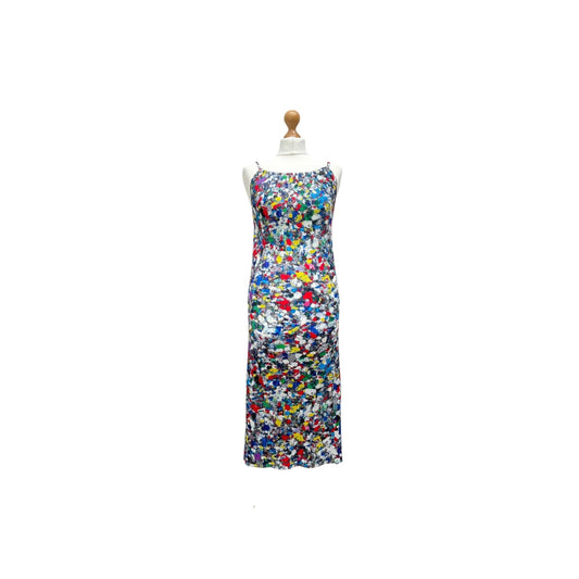 Pleats Please Splattered Print Dress