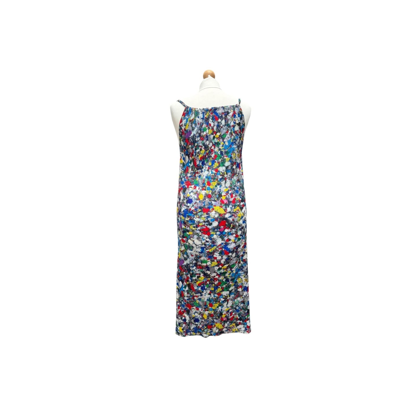 Pleats Please Splattered Print Dress