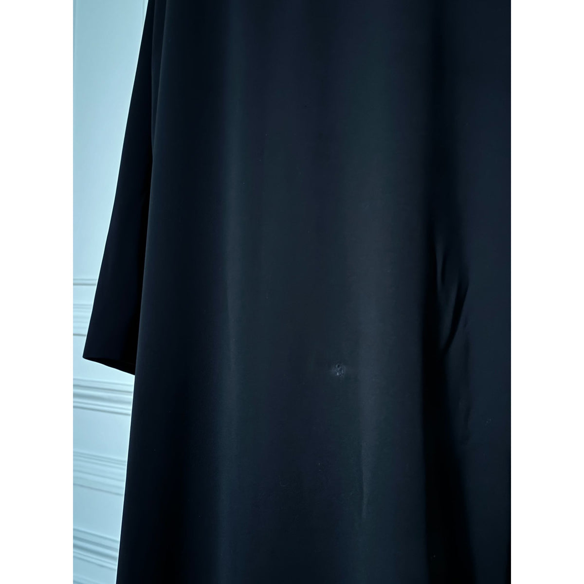 FW 1998 Black Wool V-Neck Maxi Dress